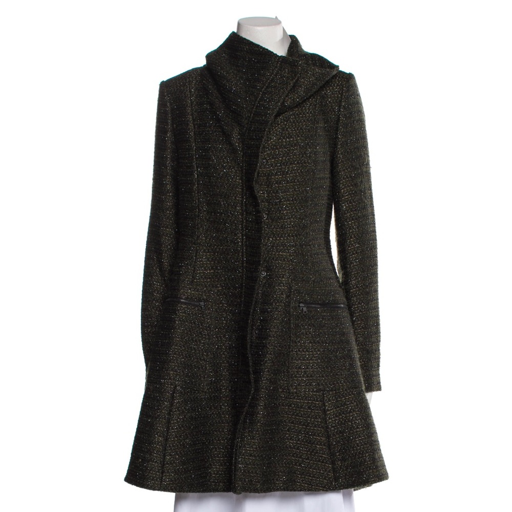Alice + Olivia Beautiful Tweed Pattern Coat